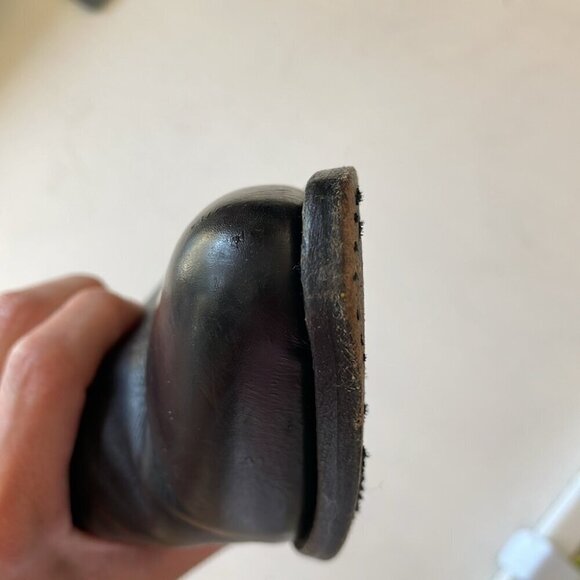 * Buttero Black Leather Western Boots Made in Italy Size 39 - Picture 12 of 13